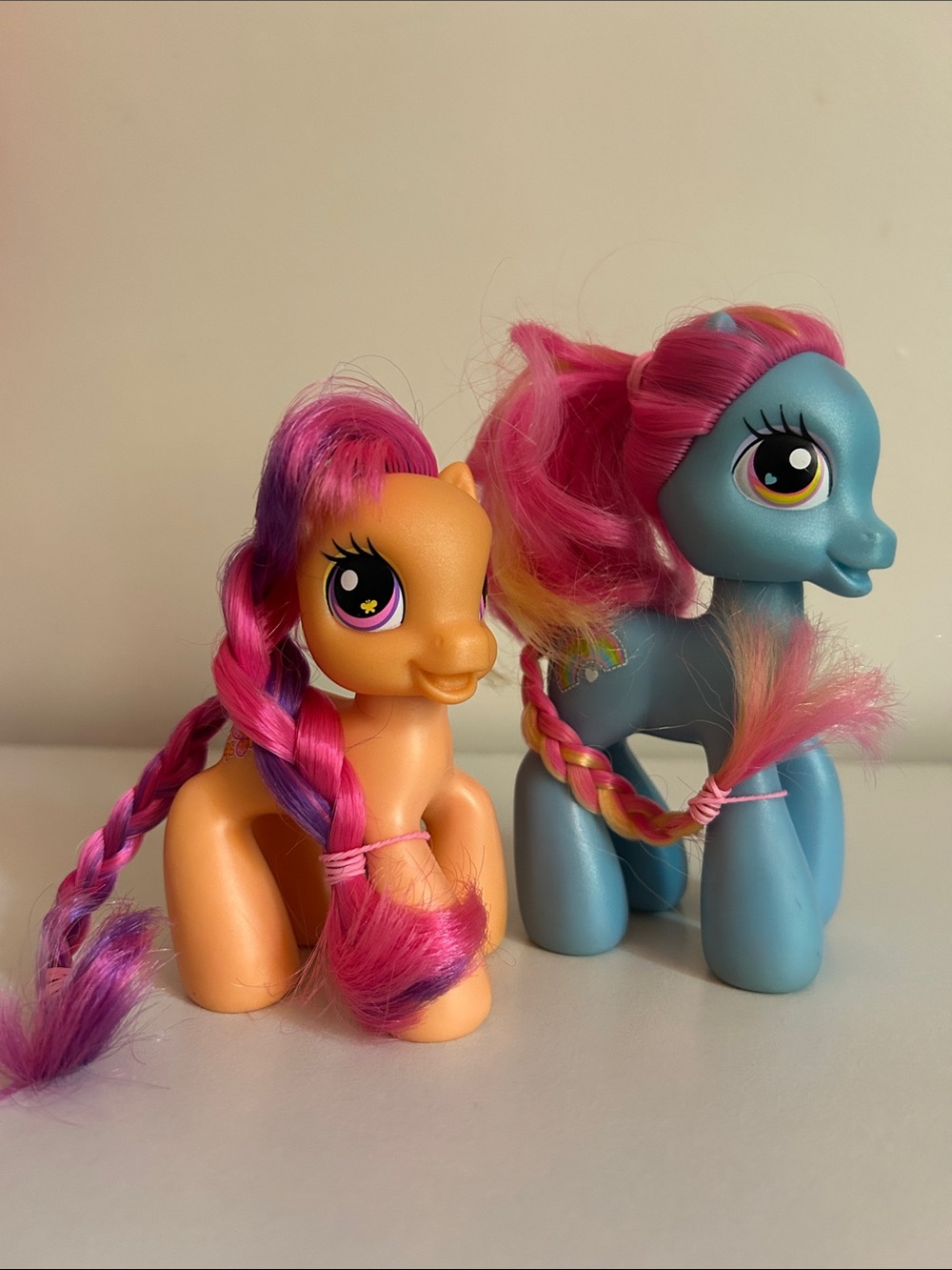 My little pony scootaloo and rainbow dash g.5 brushables MLP